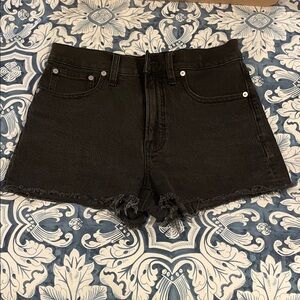 Madewell Black “The Perfect Jean Shorts”